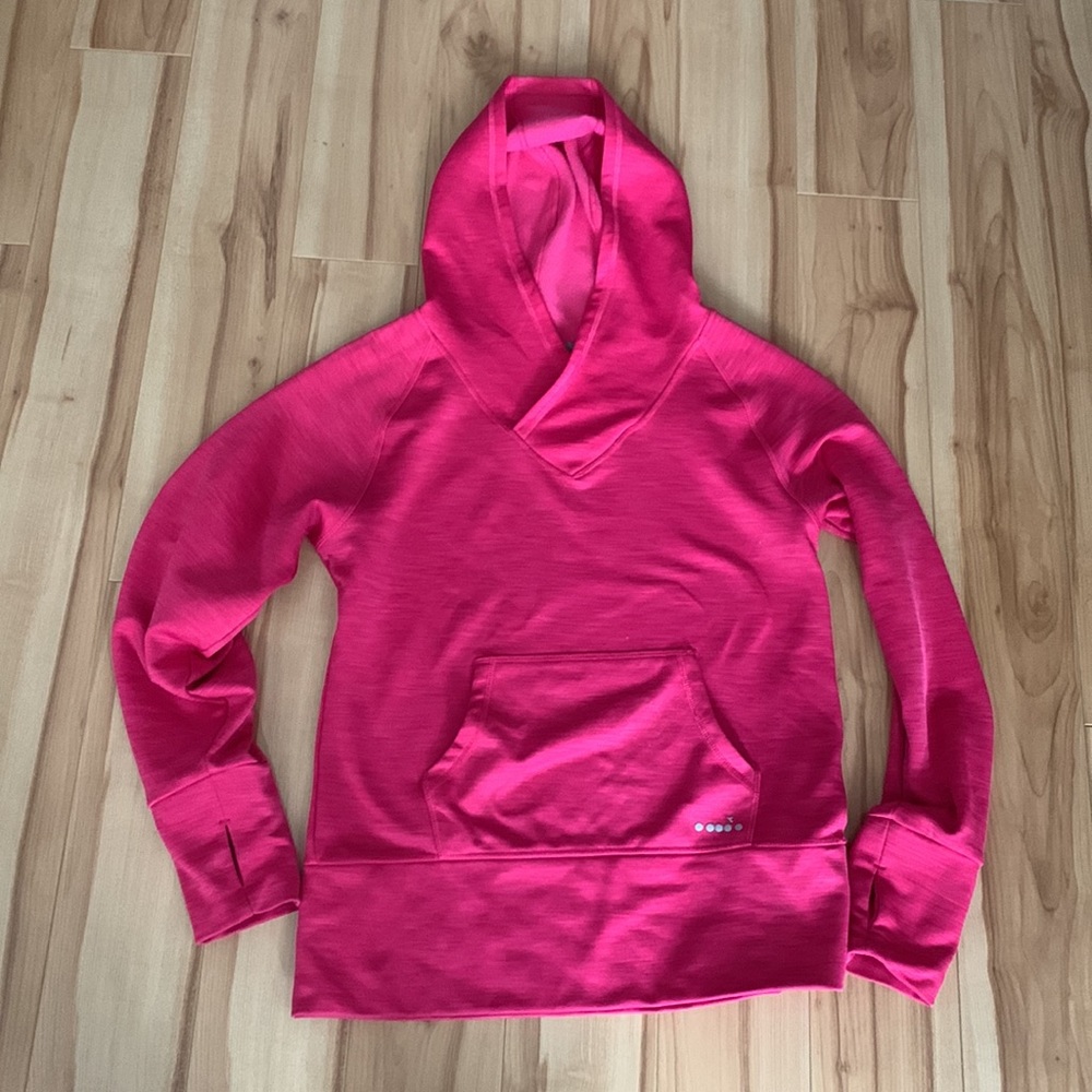 Diadora Hot Pink Hoodie - Medium